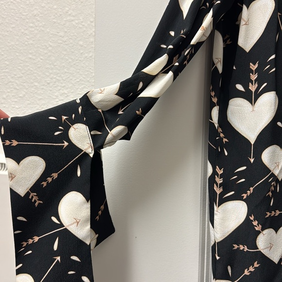 Elisabetta Franchi Heart Button Down Blouse - Picture 3 of 3